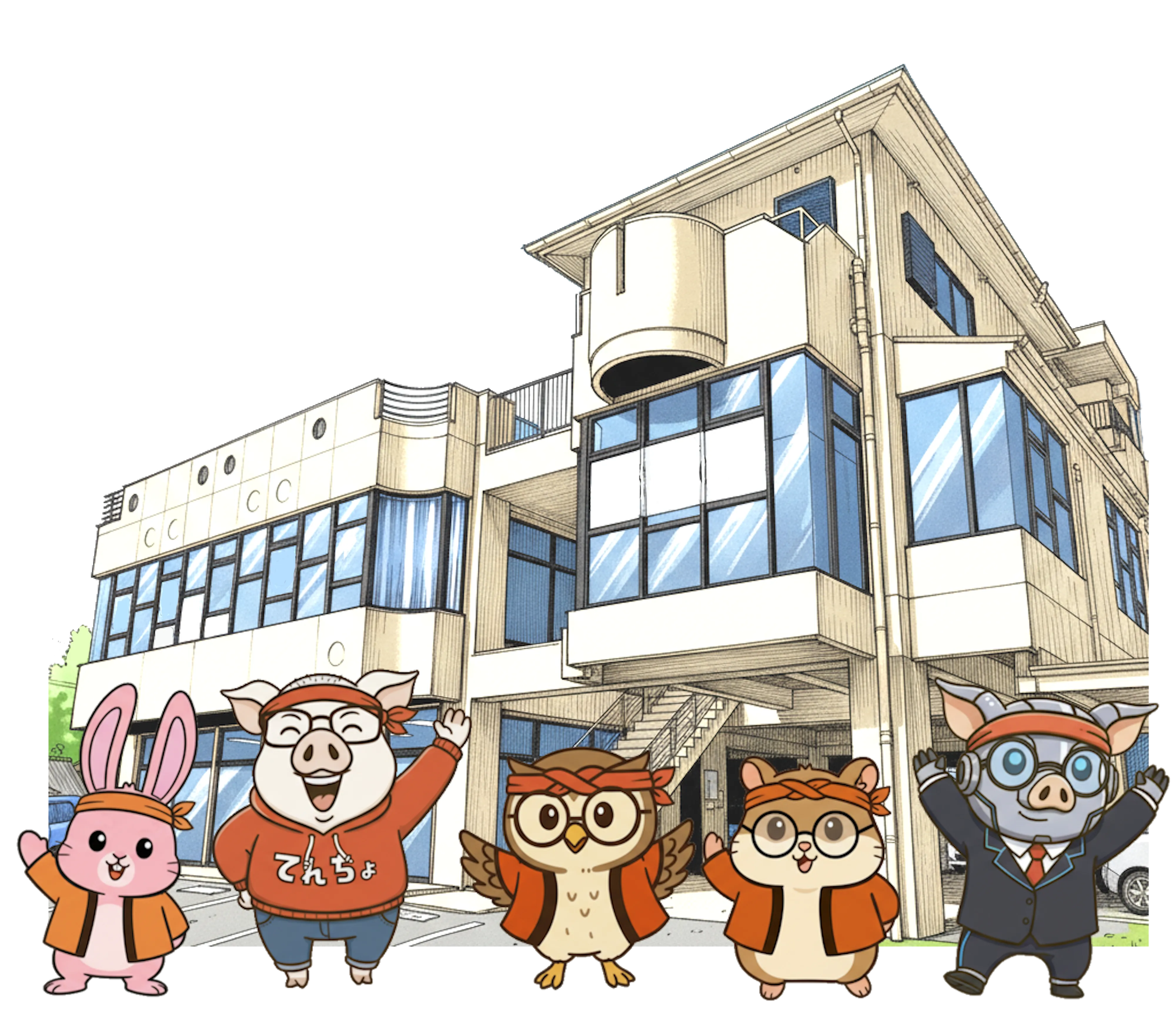 新安城駅北口から徒歩3分にあるMIKOSHIYAの外観 サングリーンビルの2階です